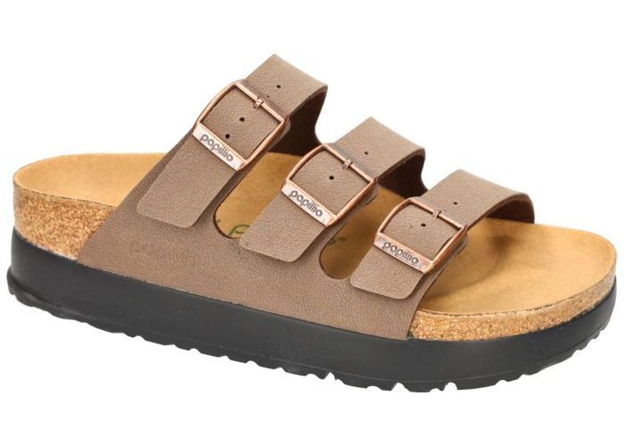 Papillio 1029741 FLORIDA III PAP flex platform slippers & muiltjes bruin