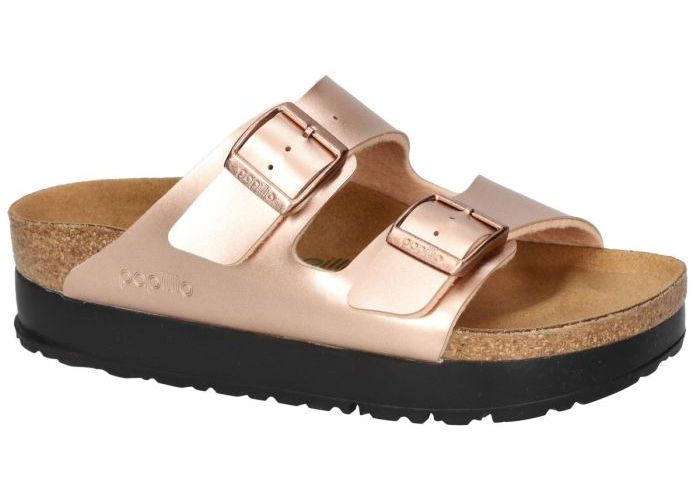 Damesschoenen Papillio SLIPPERS & MUILTJES 1031270 ARIZONA Papillio Flex Platform (schmal) Koper