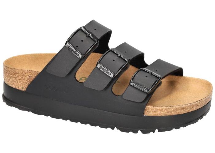 Papillio 1029737 FLORIDA III PAP flex platform slippers & muiltjes zwart