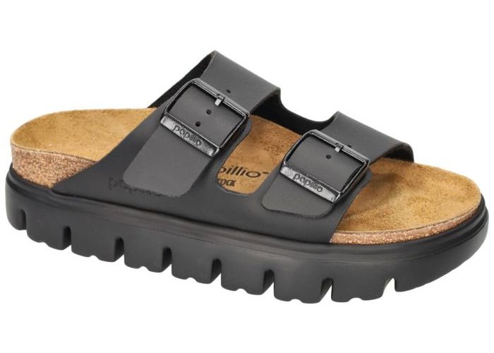 Damesschoenen Papillio SLIPPERS & MUILTJES 1033048 ARIZONA PAP CHUNKY (schmale weite) Zwart