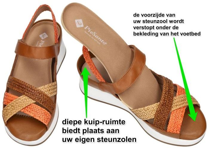 Piesanto 260425  734 - H - i sandalen combinatie kleuren