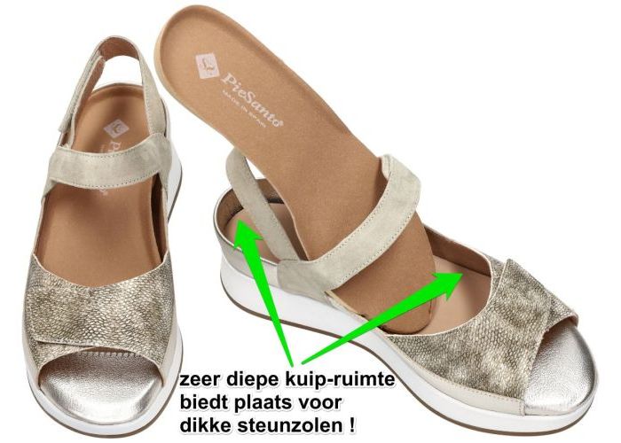 Piesanto 260422  734 - H - i sandalen groen olijf