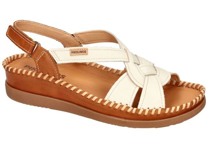Damesschoenen Pikolinos SANDALEN CADAQUES W8K-1839C2 Off-white-crÈme-ivoorkleur