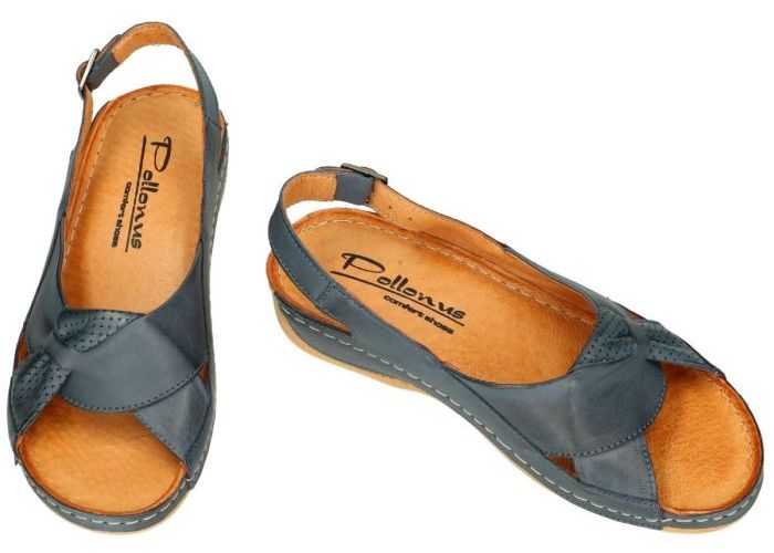 Pollonus Comfort Shoes 5-0686-005 SANDAL DAMSKI sandalen blauw petrol