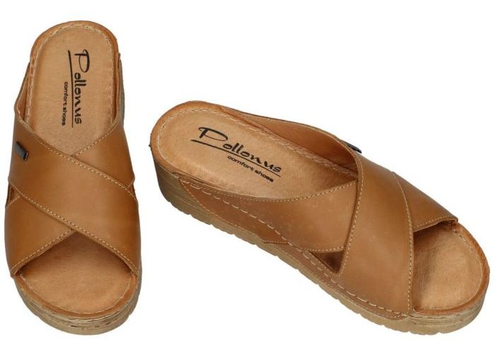 Pollonus Comfort Shoes 5-0826-025 KLAPEK DAMSKI slippers & muiltjes cognac/caramel