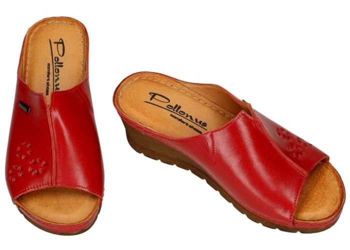 Pollonus Comfort Shoes 5-0976-031 KLAPEK DAMSKI slippers & muiltjes rood
