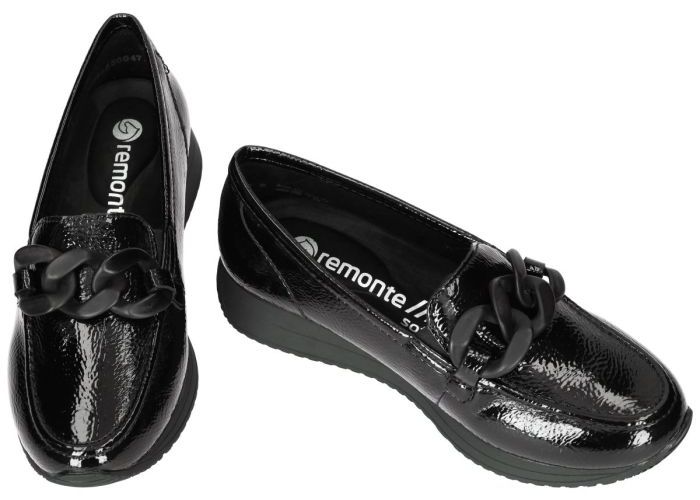 Remonte D0H10-00 ballerina's & mocassins zwart