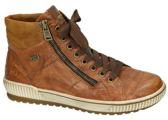 Remonte D0772-22  bottines cognac/caramel