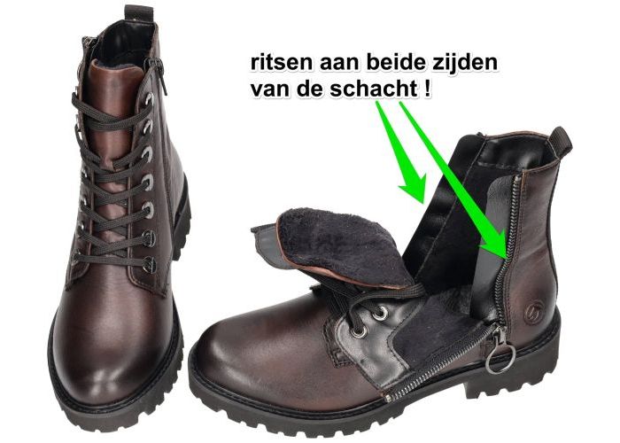 Remonte D8671-25 laarzen bruin donker