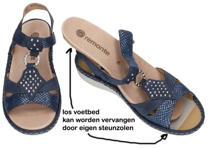 Remonte D7668-14 sandalen blauw donker