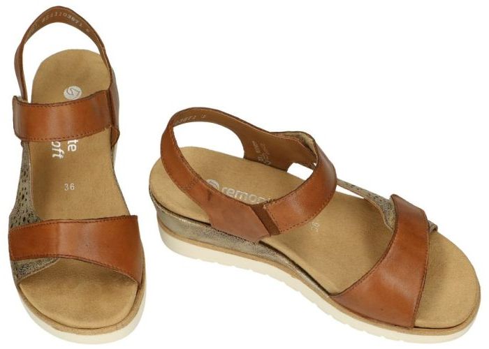 Remonte R6150-24 sandalen cognac/caramel