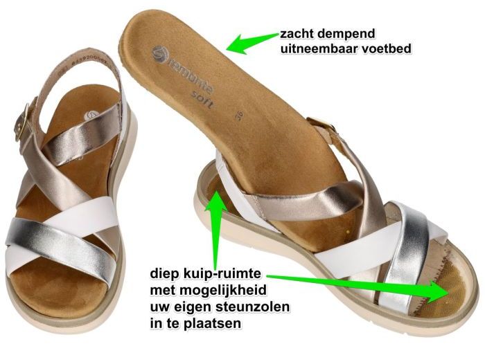 Remonte D2K53-91 sandalen metallic