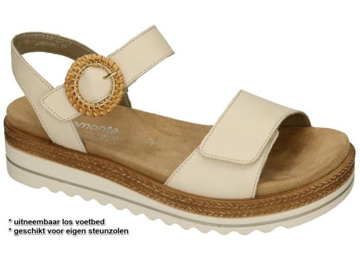 Remonte D0Q52-60 sandalen off-white-crÈme-ivoorkleur