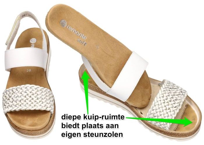 Remonte D0Q56-80 sandalen wit