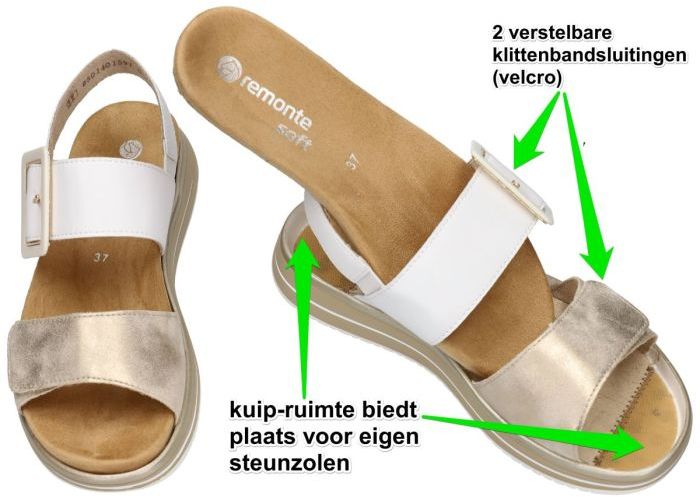 Remonte D1J53-80 sandalen wit