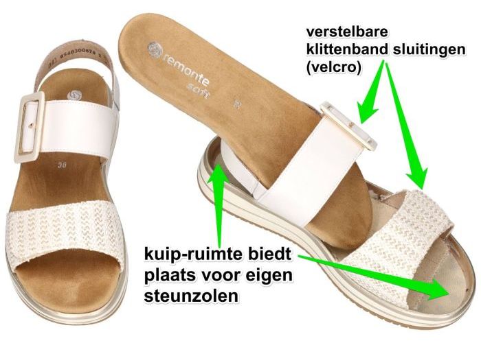 Remonte D1J53-81 sandalen wit