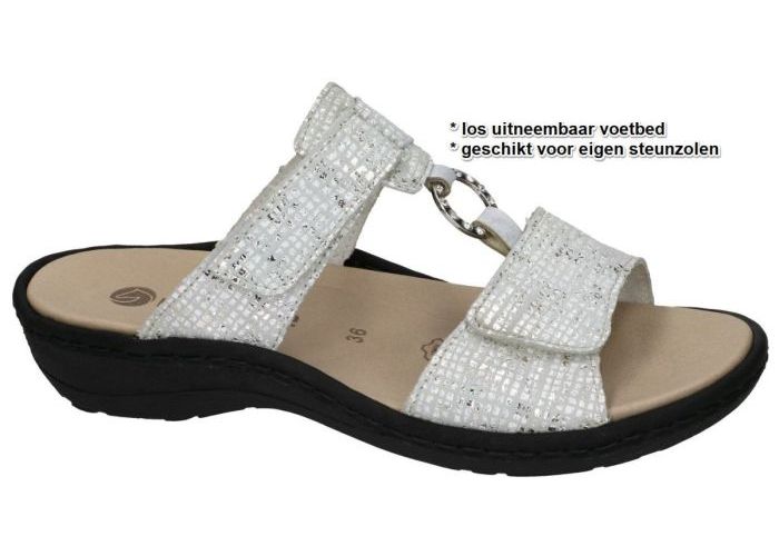 Remonte D7644-91  slippers & muiltjes off-white/ecru/parel