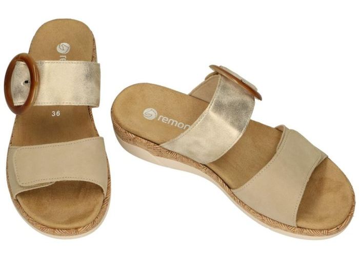 Remonte R6858-60 slippers & muiltjes beige