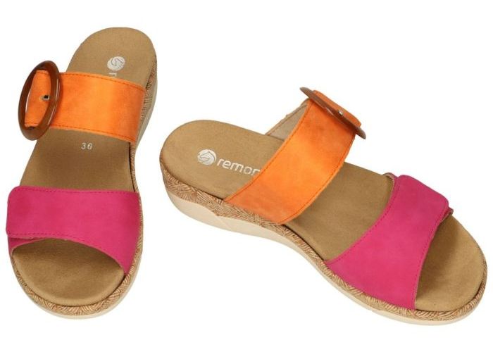 Remonte R6858-38 slippers & muiltjes oranje