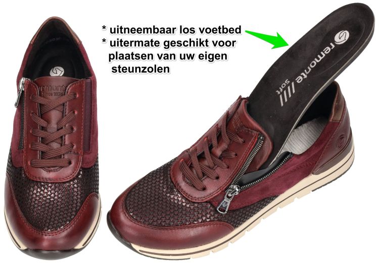 Remonte R6714-30 sneakers  bordeaux