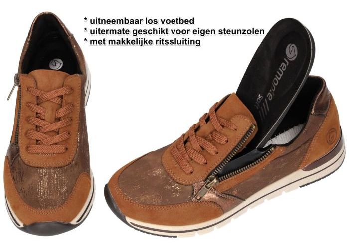 Remonte R6700-22 sneakers  bruin