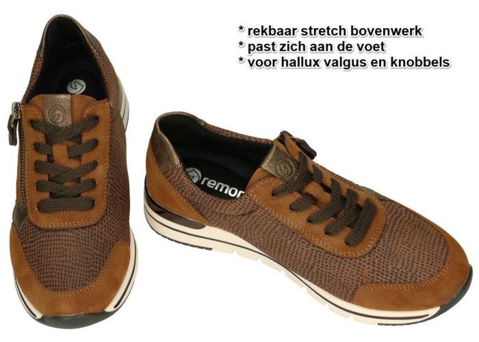 Remonte R6700-24 sneakers  bruin