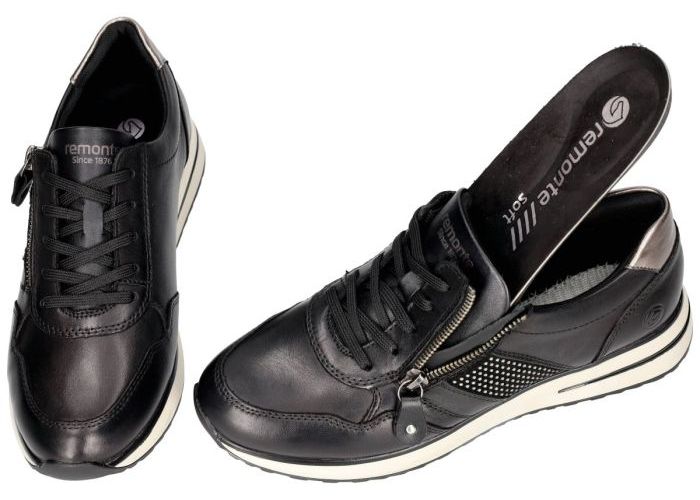 Remonte D1G13-03 sneakers  zwart