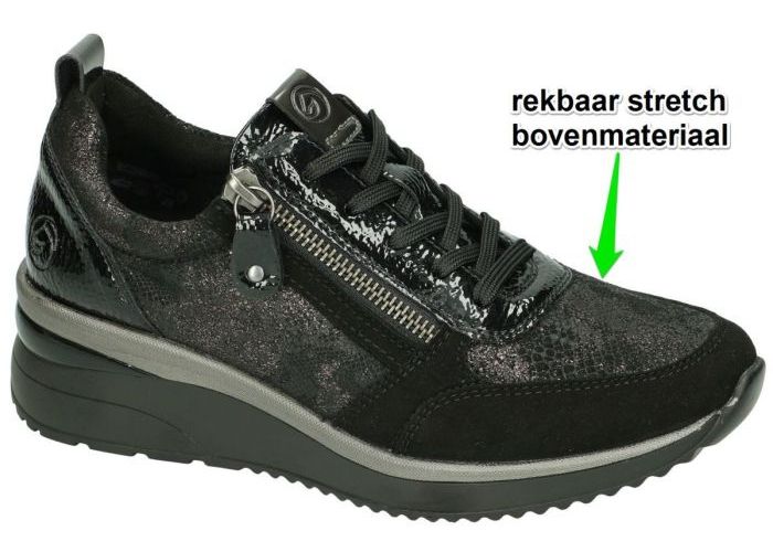 Remonte D2401-02 sneakers  zwart