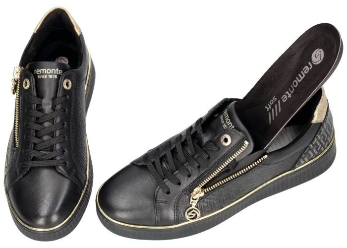 Remonte D2E00-03 sneakers  zwart