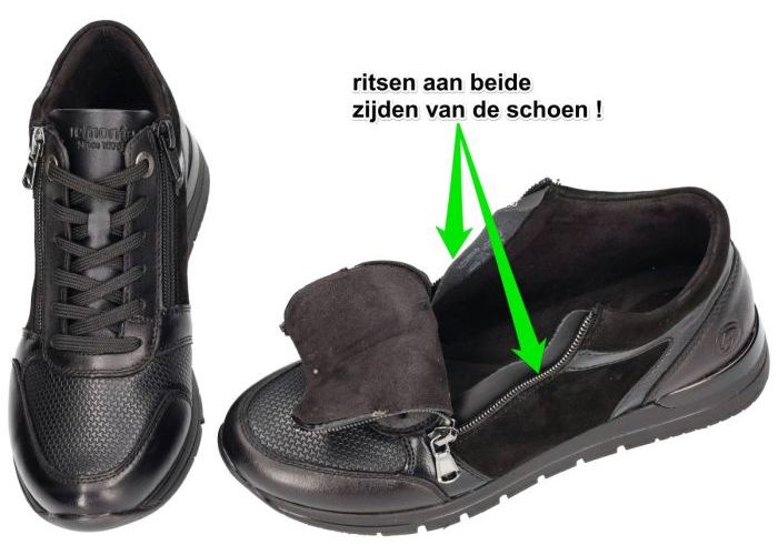 Remonte R6776-02 sneakers  zwart