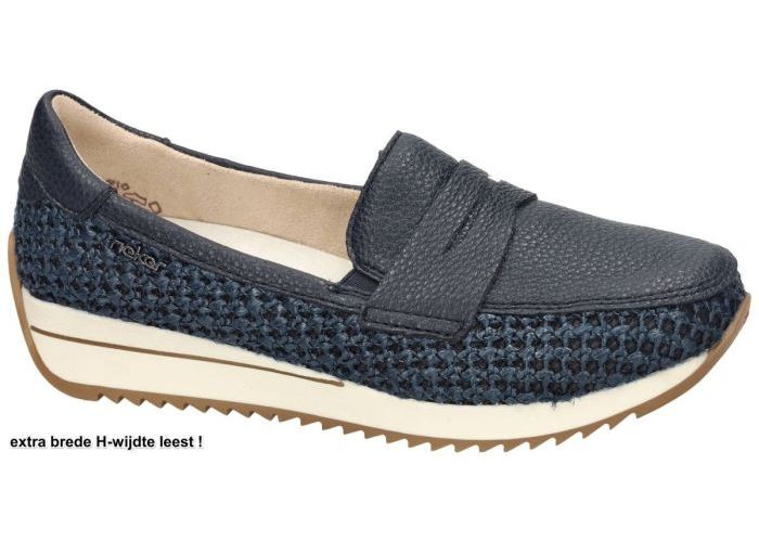 Rieker N1254-14 ballerina's & mocassins blauw donker