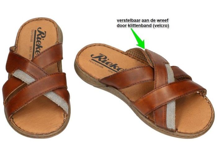 Rieker 22096-24 pantoffels & slippers cognac/caramel