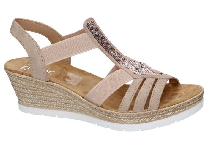 Rieker 61913-31 sandalen roze