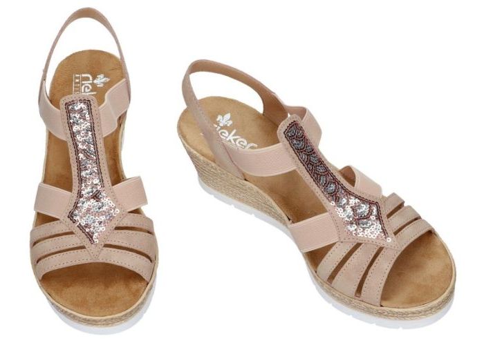 Rieker 61913-31 sandalen roze