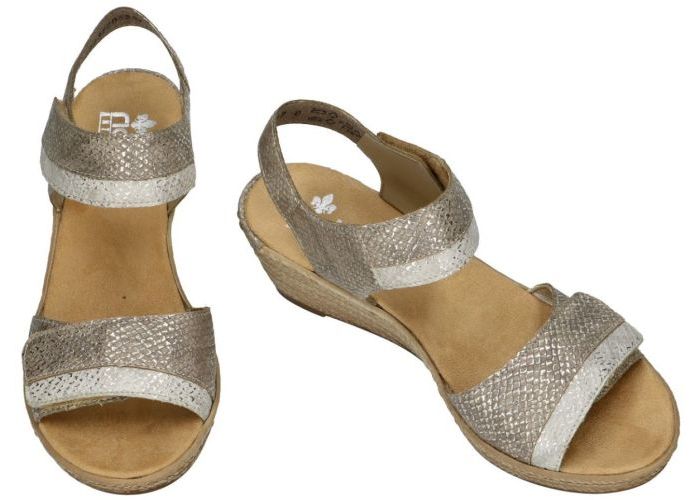 Rieker 62470-64 sandalen taupe