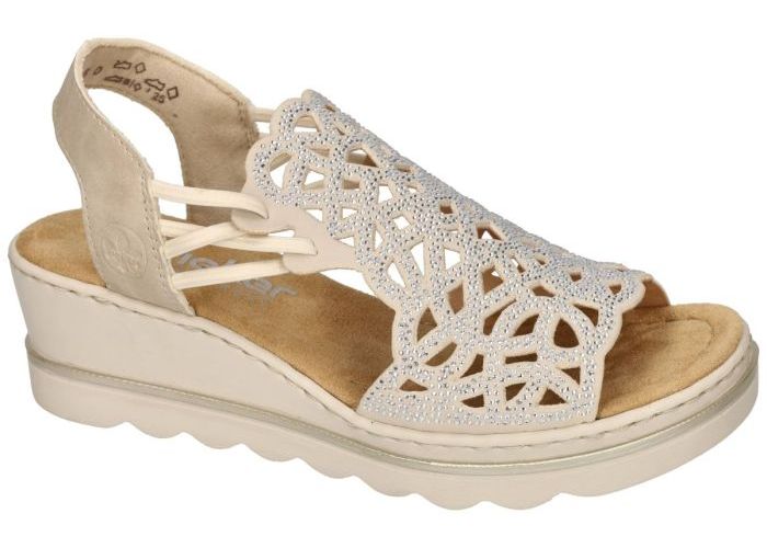 Damesschoenen Rieker SANDALEN 67465-62 Beige