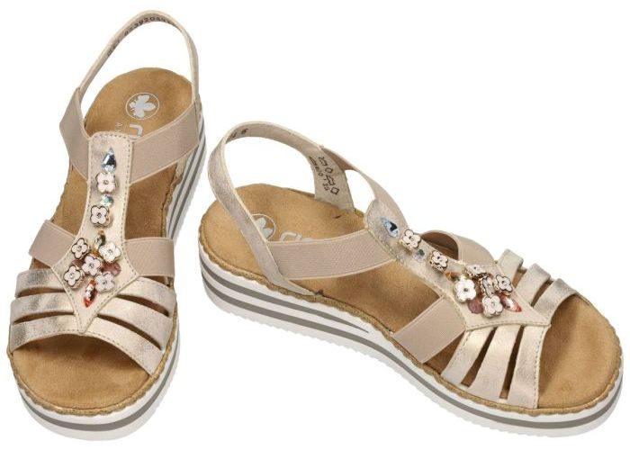 Rieker V0245-60 sandalen beige