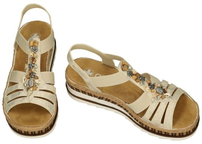 Rieker V7949-90 sandalen beige