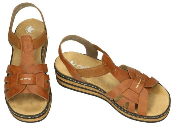 Rieker 62918-22 sandalen cognac/caramel