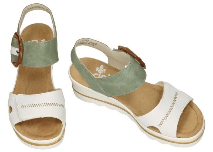 Rieker 67476-81 sandalen groen olijf