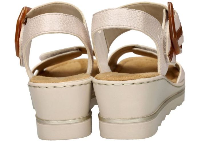 Rieker 67476-91 sandalen off-white/ecru/parel