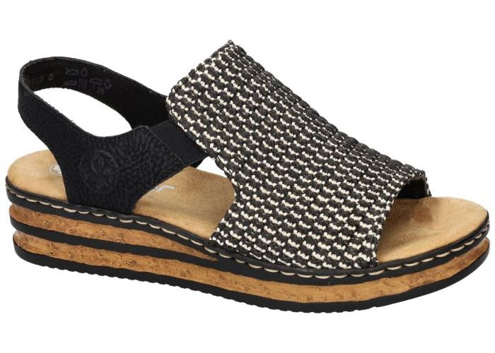 Damesschoenen Rieker SANDALEN 62971-00 Zwart