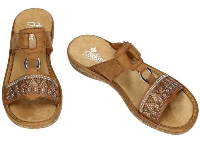 Rieker 628M0-22 slippers & muiltjes bruin