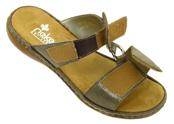 Rieker 65961-42 slippers & muiltjes taupe