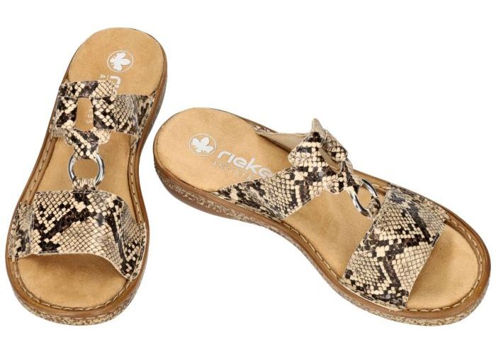 Rieker 628P9-20 slippers & muiltjes beige
