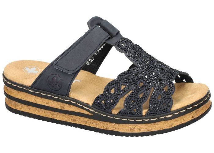 Rieker 62986-14 slippers & muiltjes blauw donker