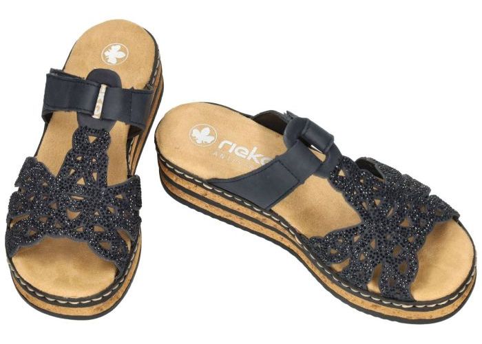 Rieker 62986-14 slippers & muiltjes blauw donker