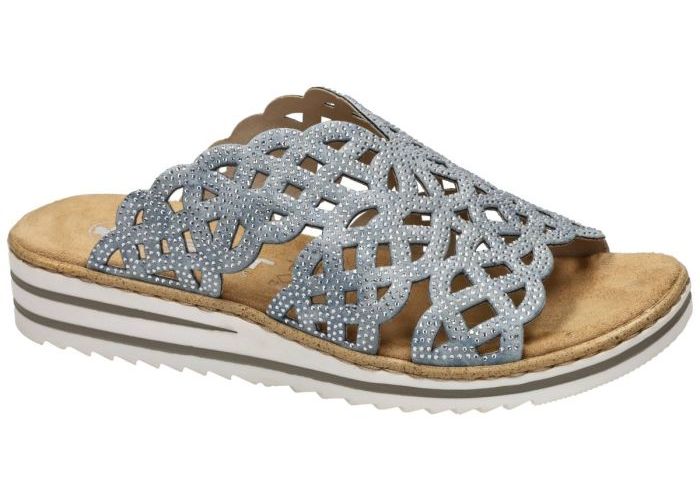 Rieker V0689-12 slippers & muiltjes blauw licht
