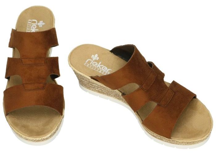 Rieker 619P7-24 slippers & muiltjes bruin