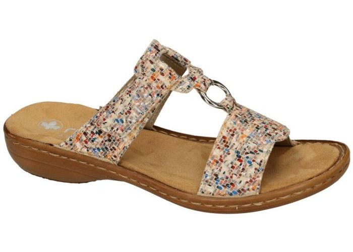 Damesschoenen Rieker SLIPPERS & MUILTJES 608A0-93 Multicolor